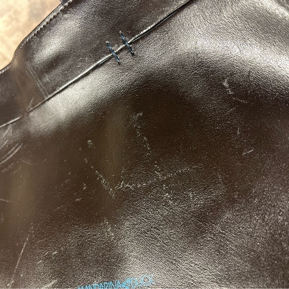 Mandarina Duck Black Leather Tote/Shoulder bag - Picture 16 of 16